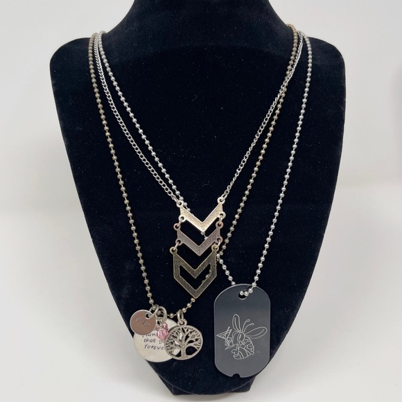 Ball & Link Chain Necklace Pendant Bundle - Picture 3 of 10